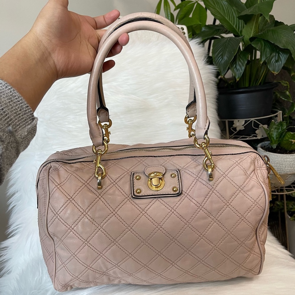 Authentic Marc Jacobs Quilted Boston Type Bag